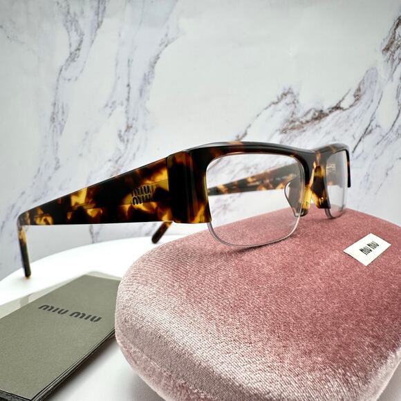 NEW MIU MIU Sunglasses Brown Tortoise Vedette Seen On Kylie Jenner New main image 15